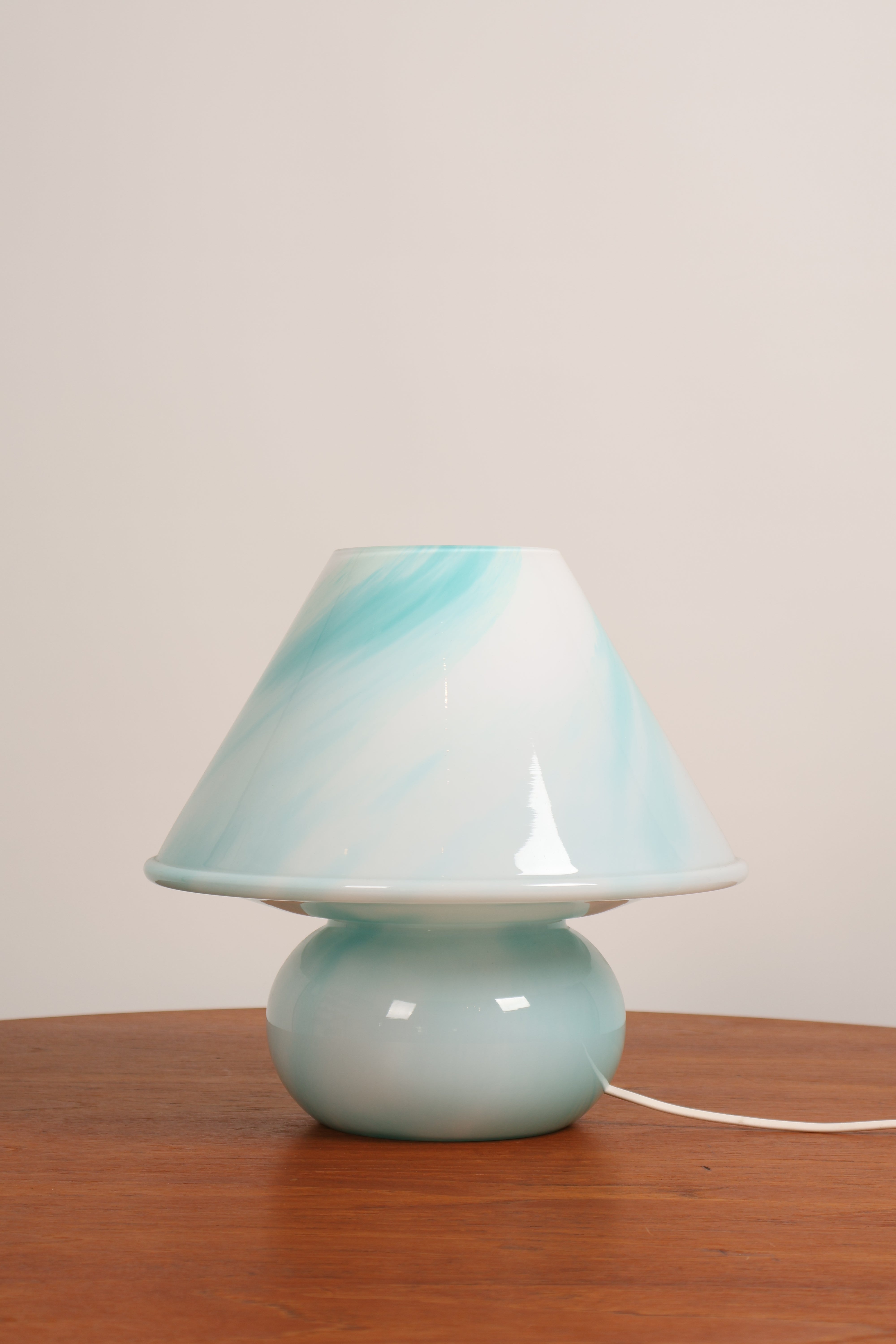 Tischlampe, Glas, 70er, Deutschland