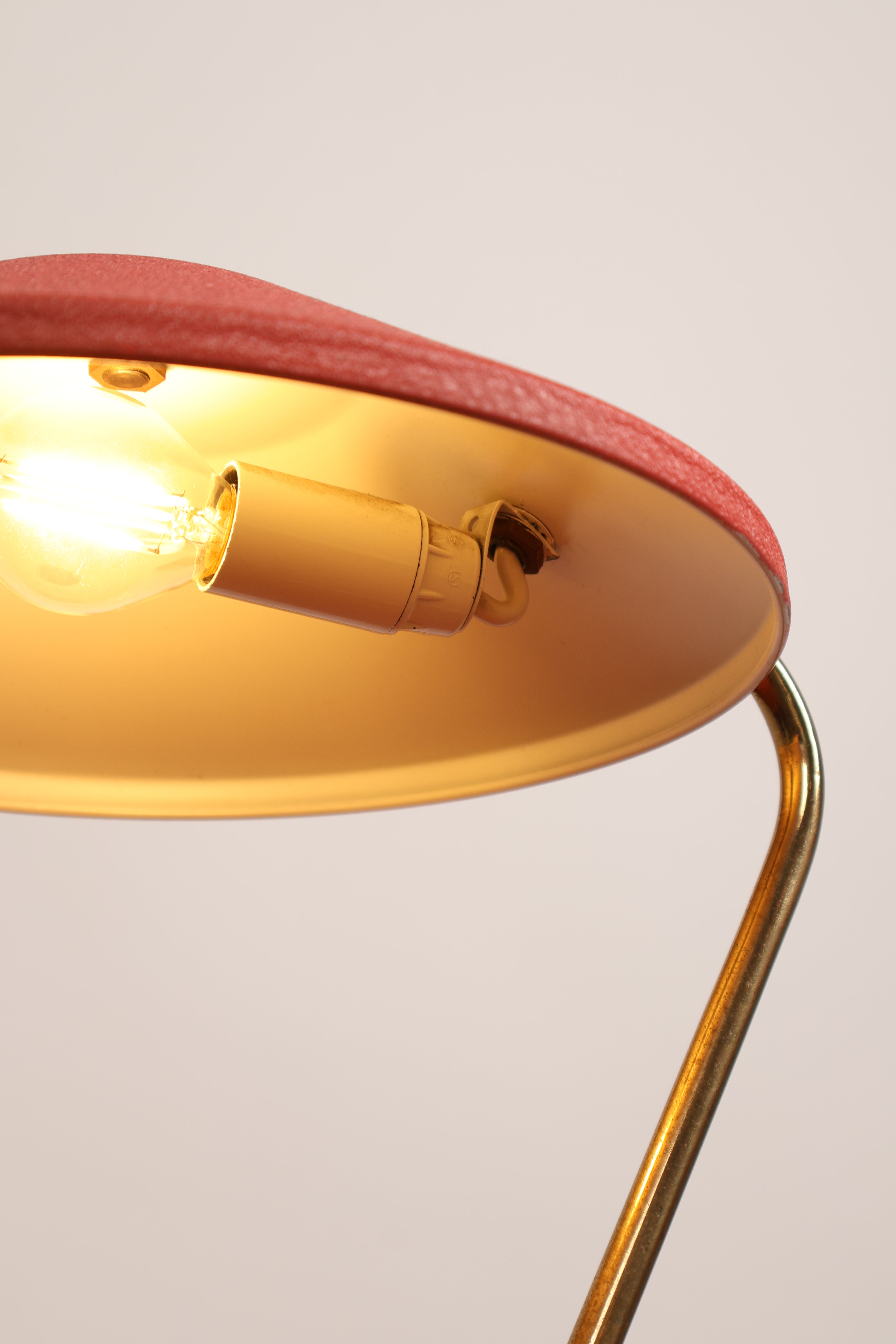 Tischlampe, Messing, Metall, 50er, Deutschland