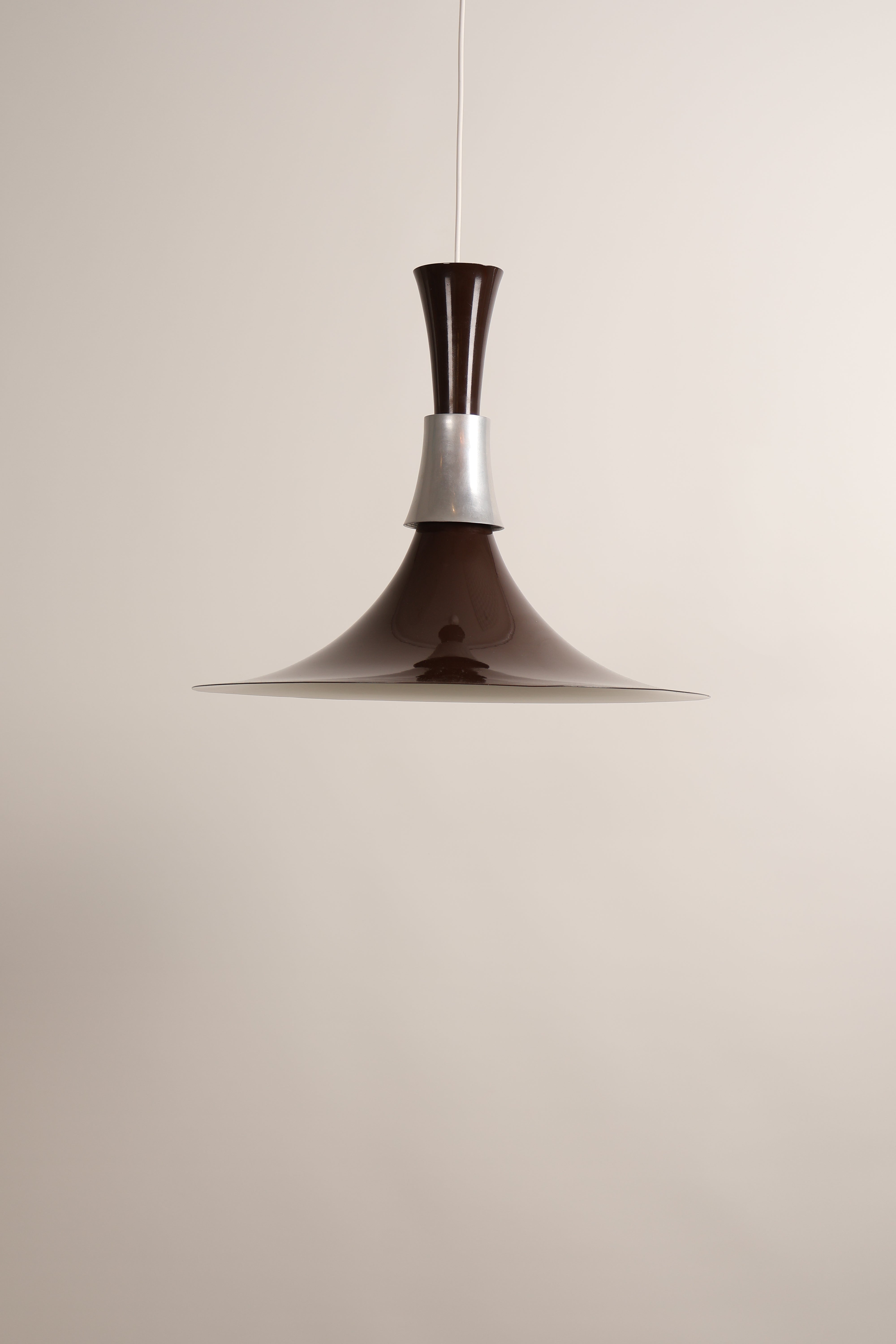 Deckenlampe von Bent Nordsted, Aluminium, 70er, Dänemark