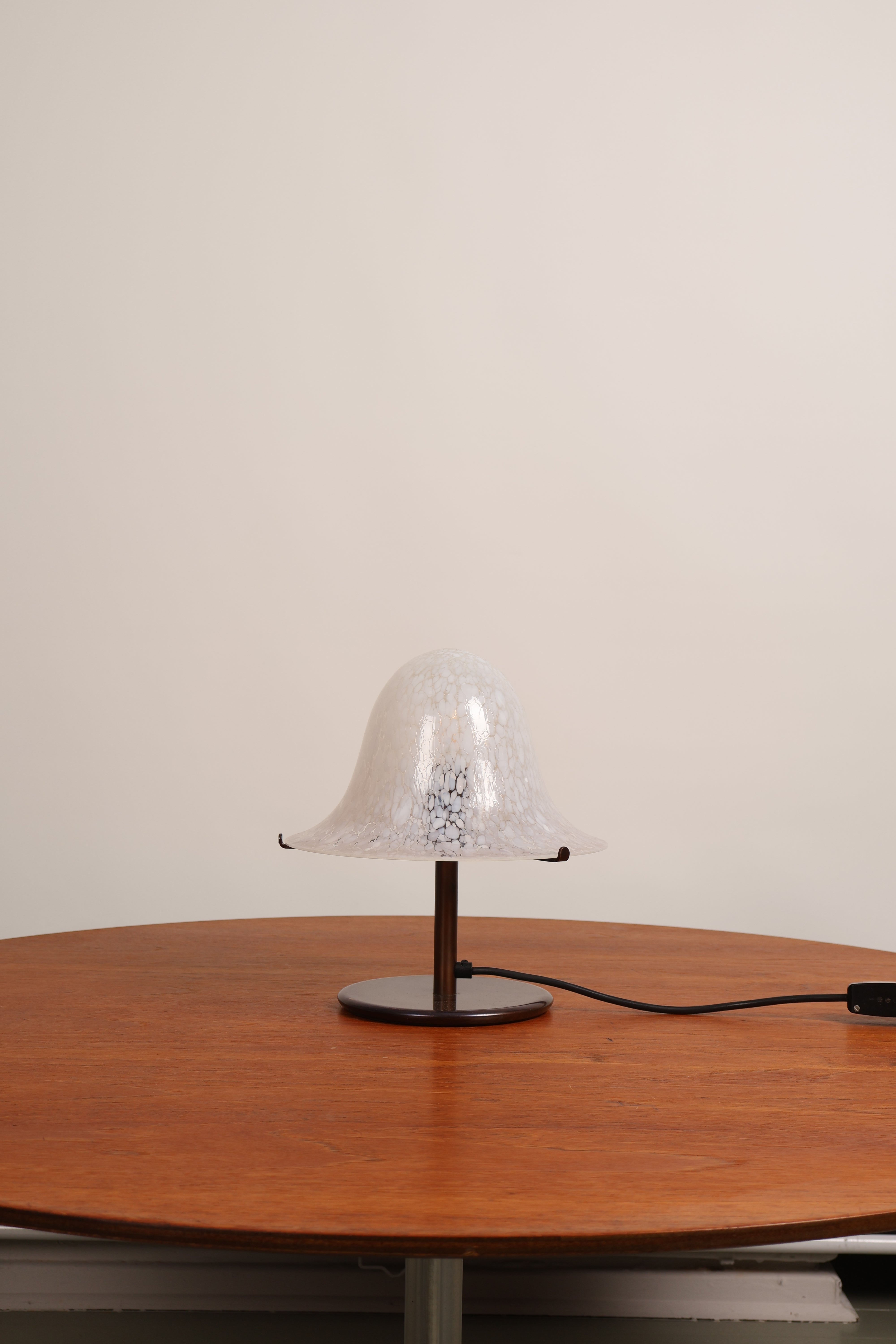 Tischlampe, Metall, Glas, 70er, Deutschland