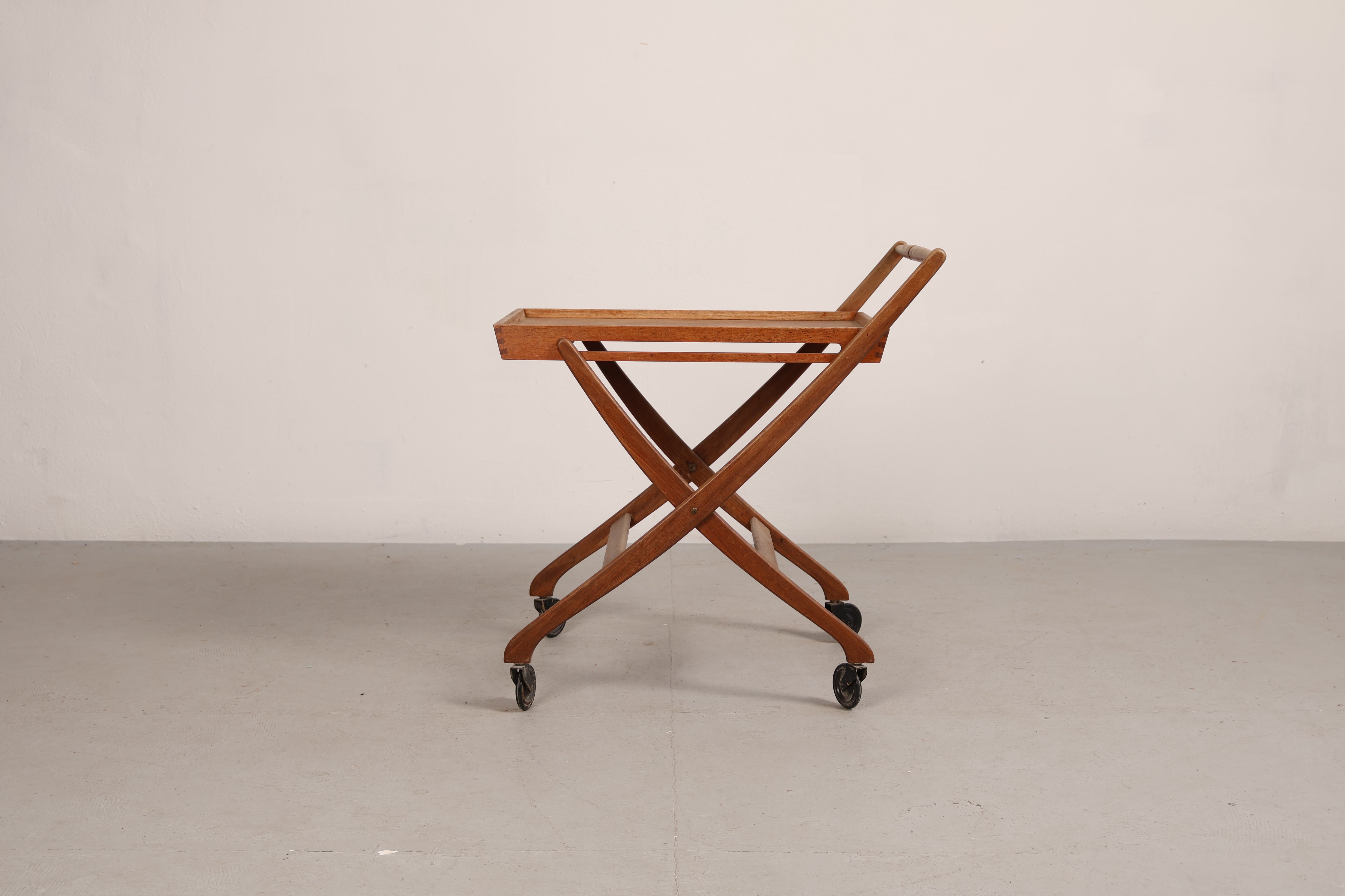 Servierwagen von Svend Aage Madsen, Teak, 60er, Dänemark