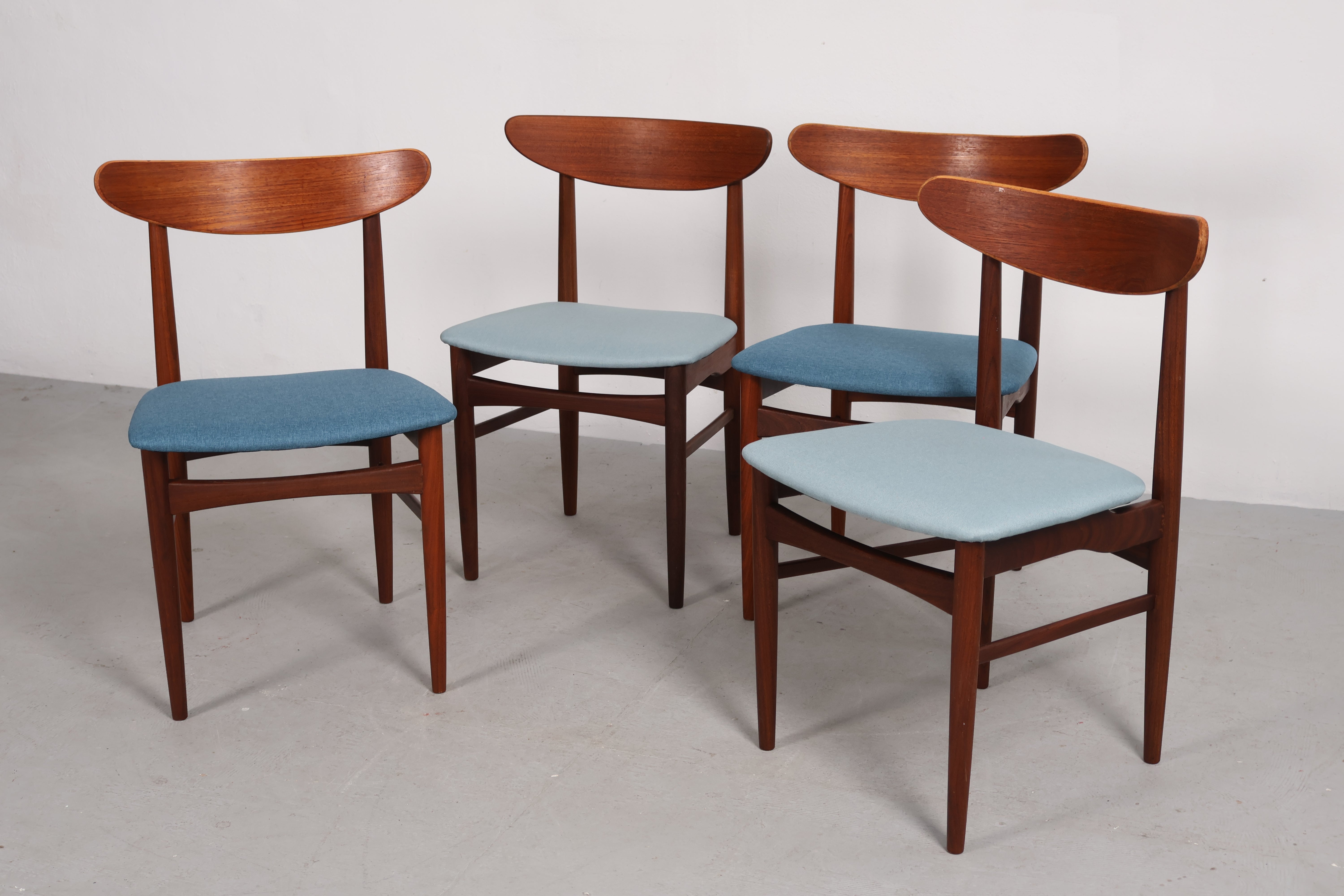 Stuhl von E. W. Bach, Teak, 60er, Dänemark