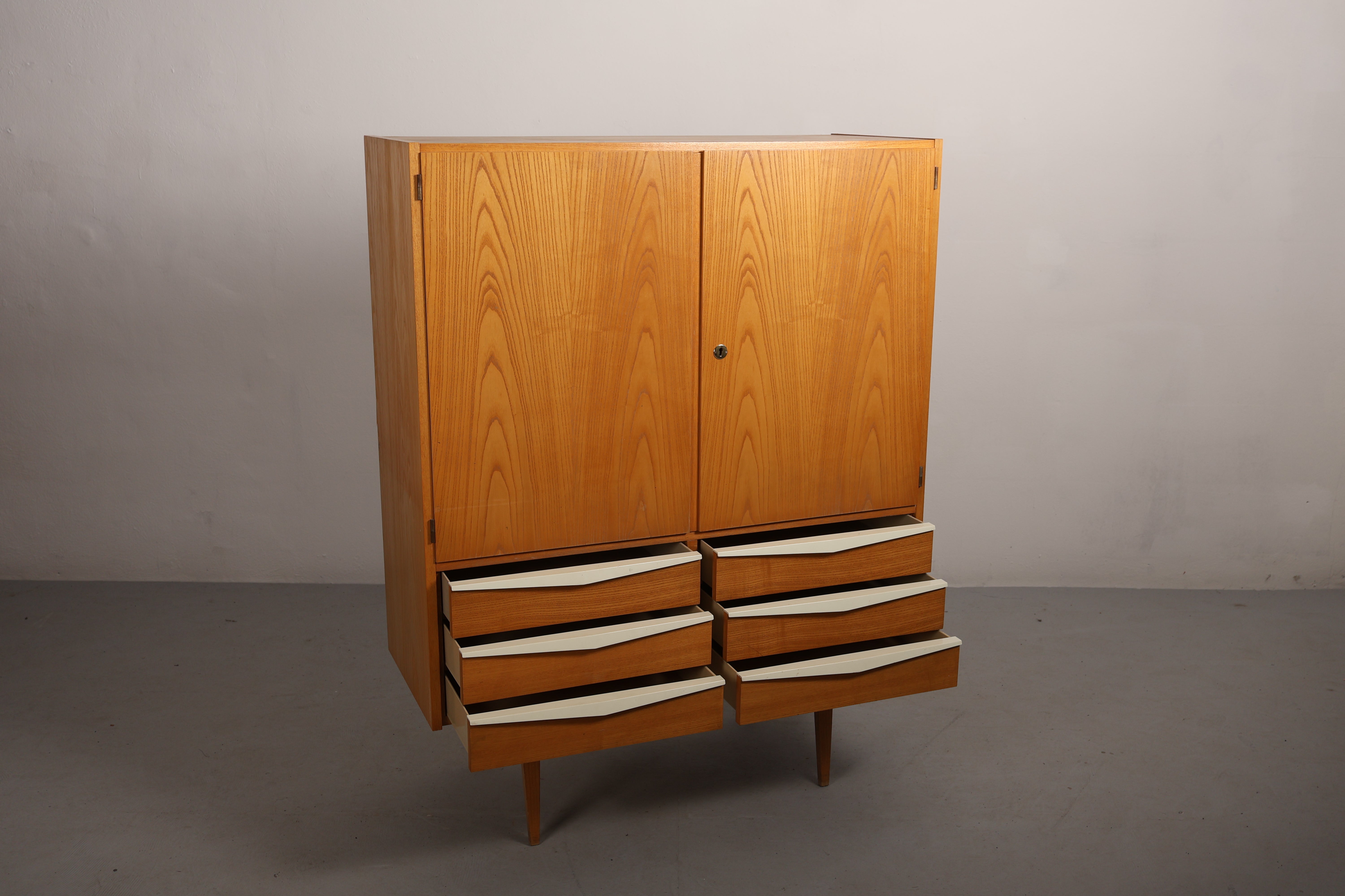 Highboard von Franz Ehrlich, Eiche, 60er, Deutschland