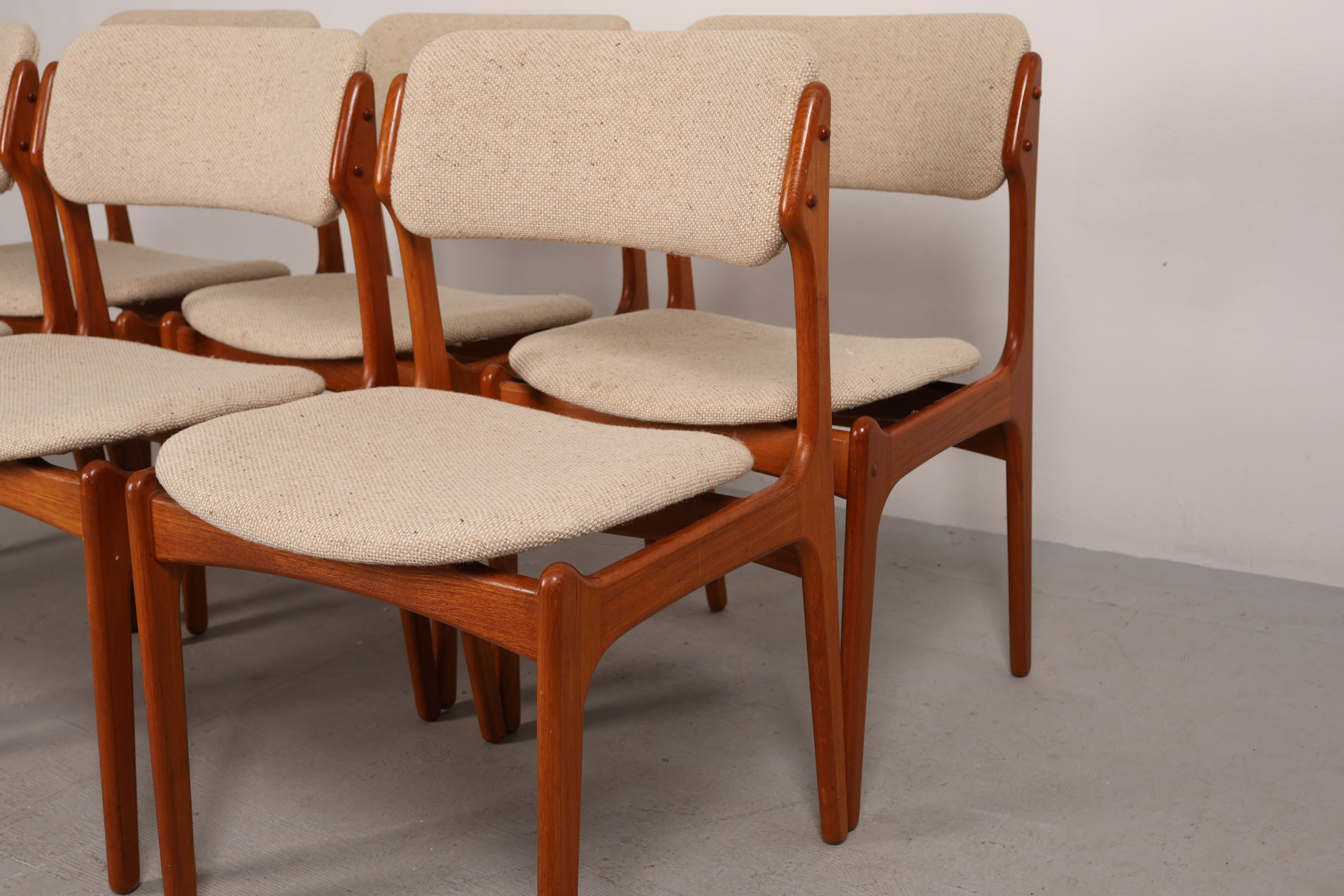 Stuhl „Modell 49“ von Erik Buch, Teak, 60er, Dänemark