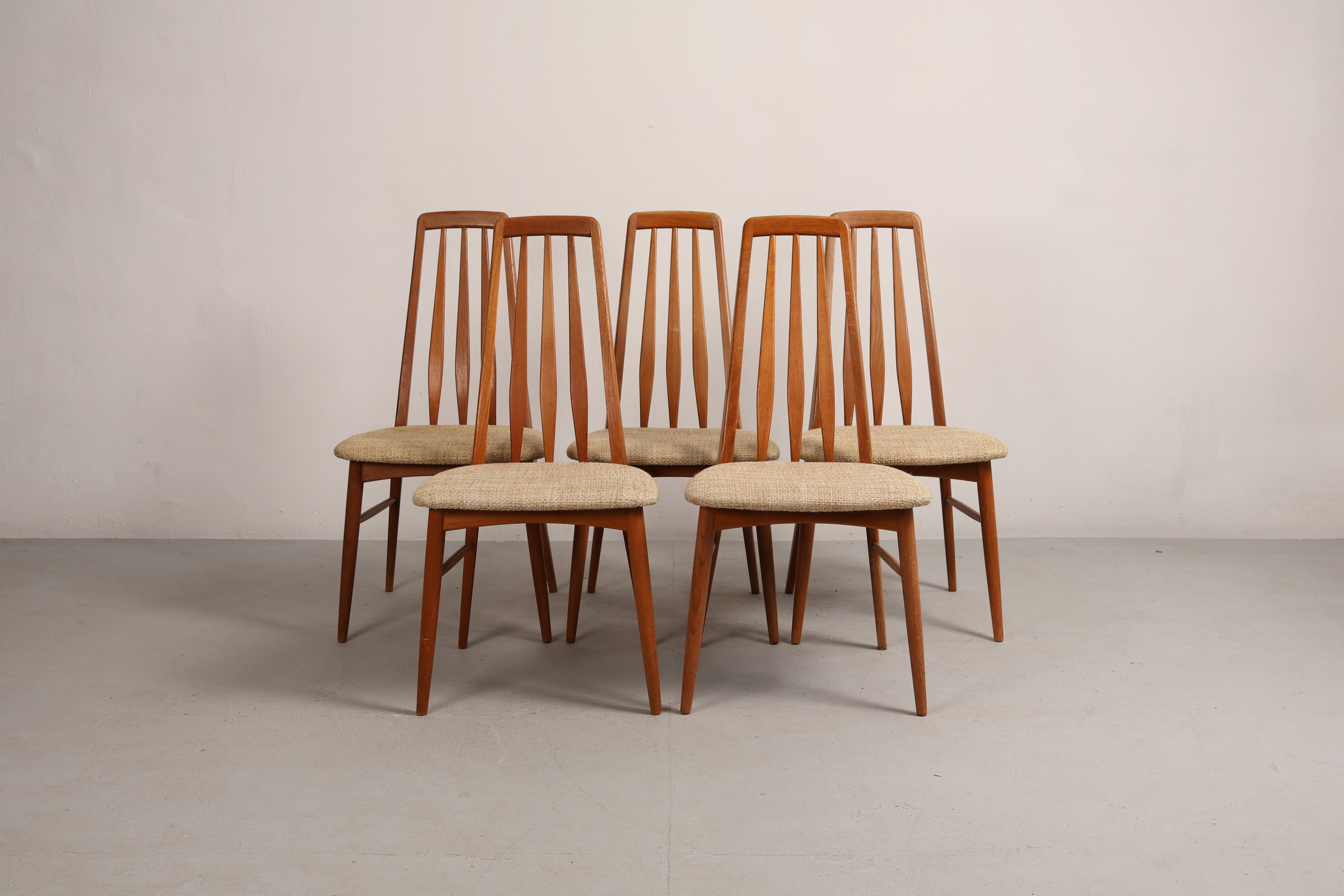 Stuhl „Eva“ von Niels Koefoed, Teak, 60er, Dänemark