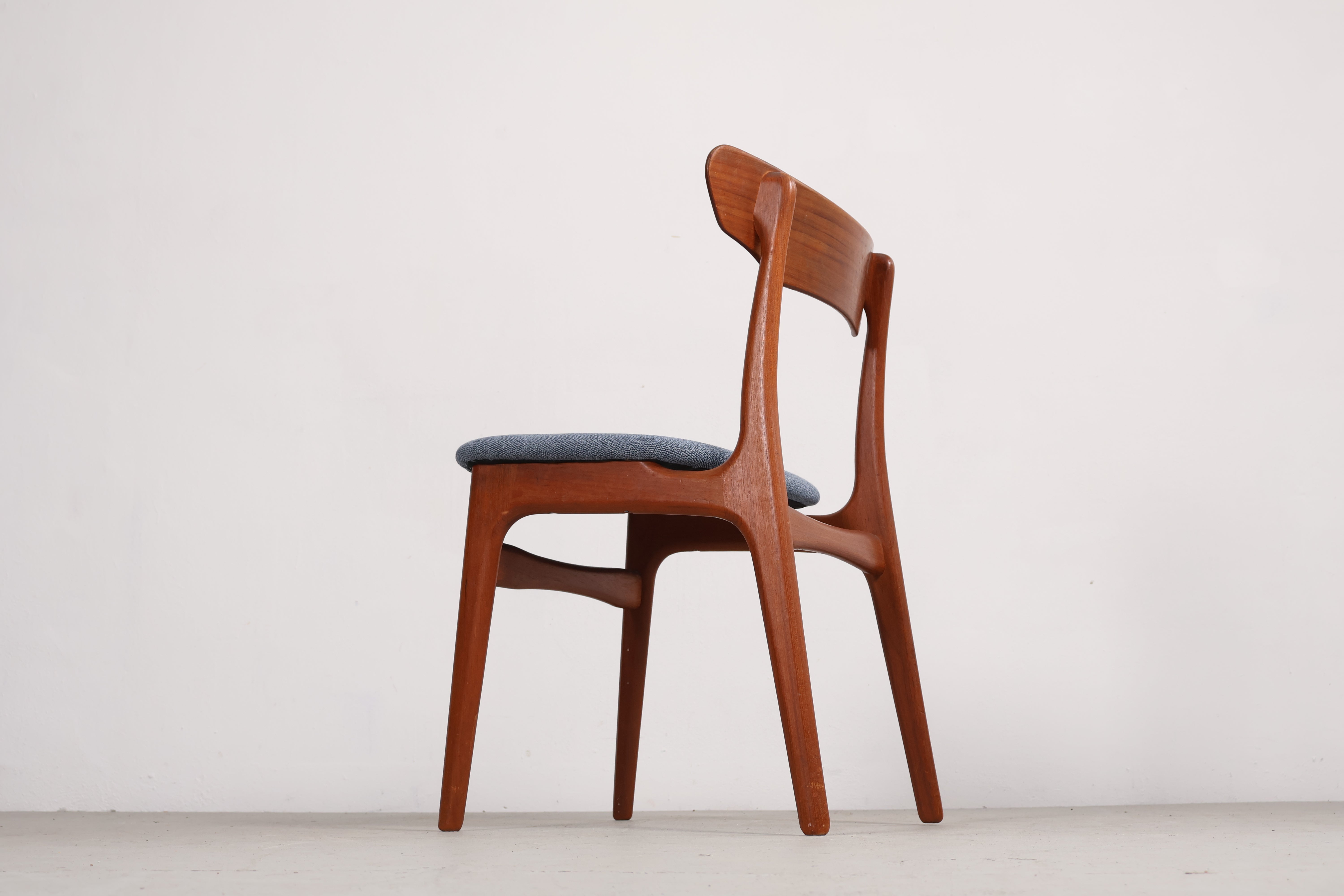 Stuhl von Schiønning/Elgaard, Teak, Stoff, 60er, Dänemark