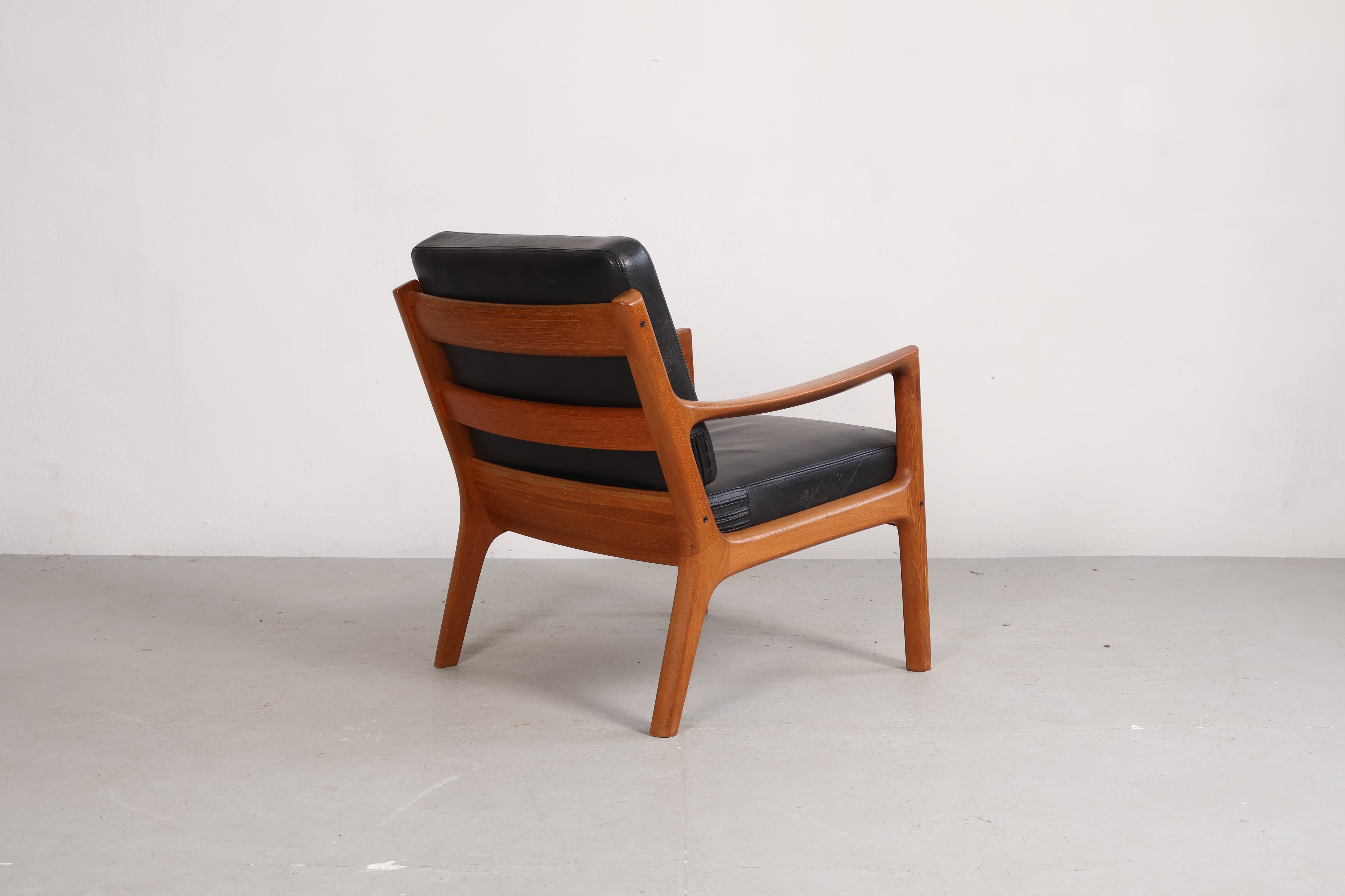 Sessel „Senator“ von Ole Wanscher, Teak, Leder, 60er, Dänemark