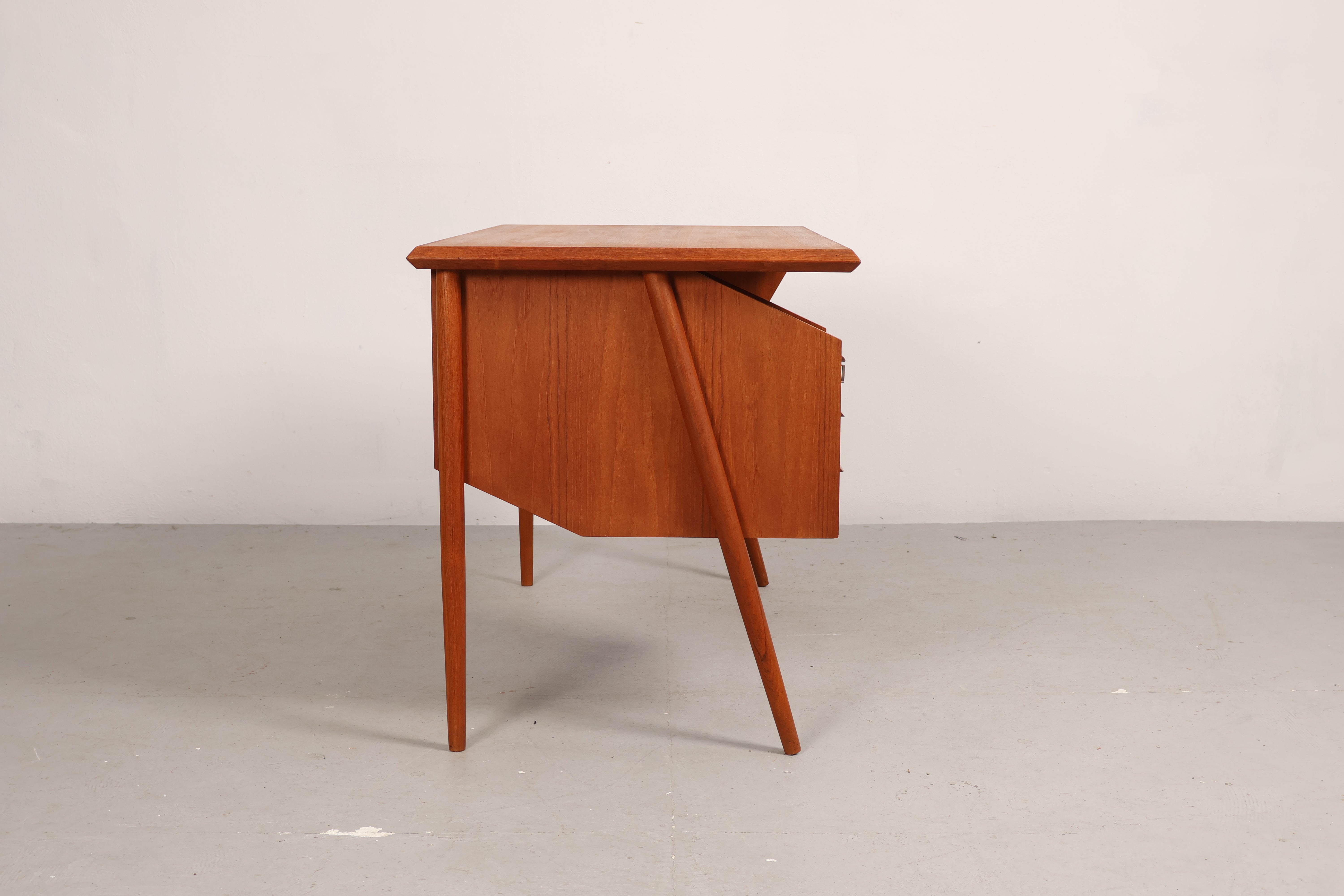 Schreibtisch von Gunnar Nielsen Tibergaard, Teak, 60er, Dänemark